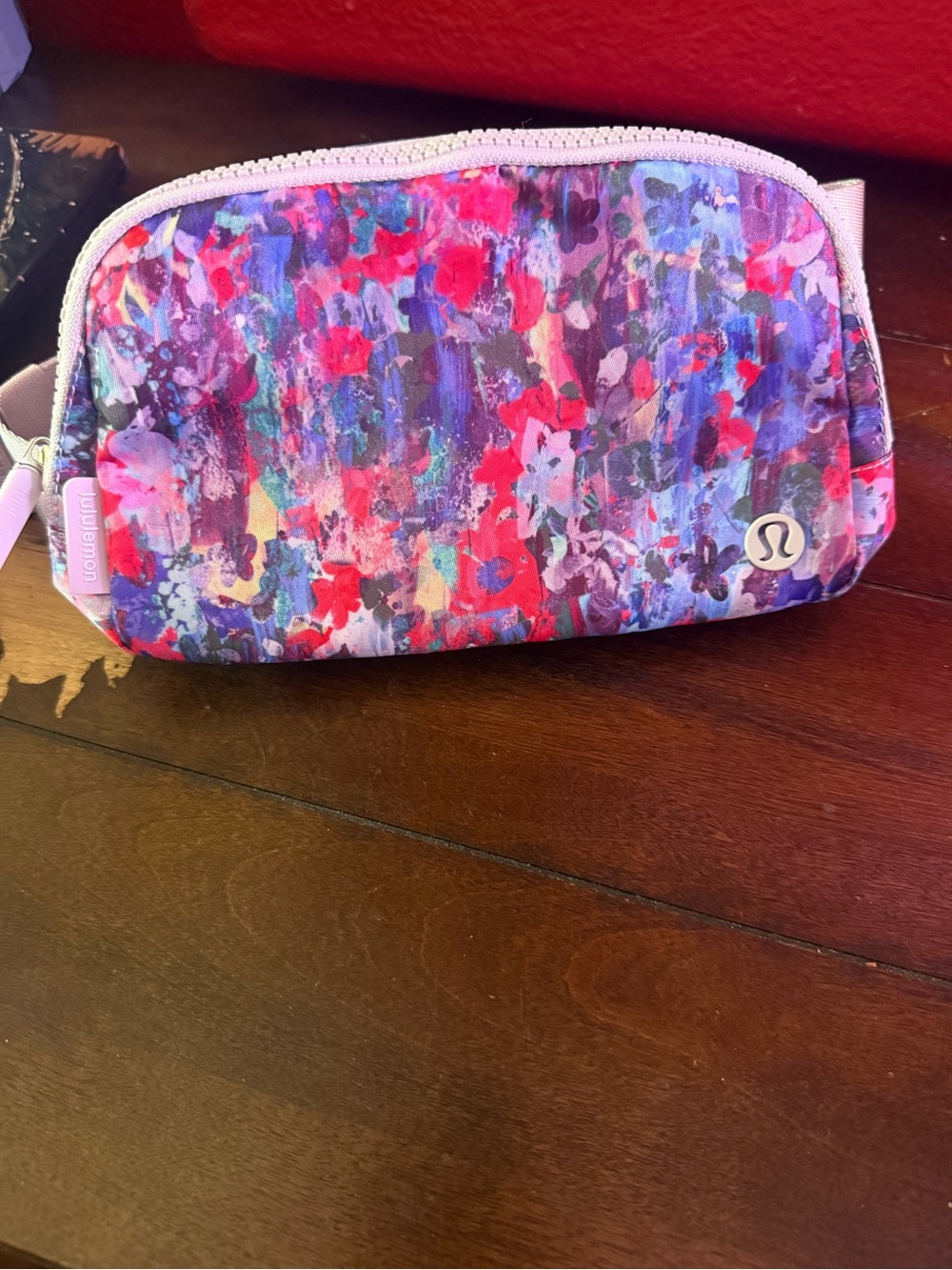 Lululemon Purple Pink Blue Floral Everyday Belt Bag NWT